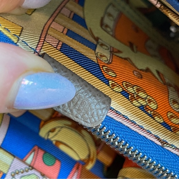 🧡HERMES🧡Epsom Silk'in Compact Zip Around Wallet - Picture 14 of 14